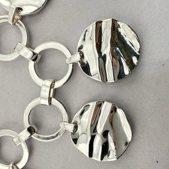 RLM Robert Lee Morris Bracelet Charm Round Modernist Bronze Sculptural QVC 78g - Picture 4 of 14